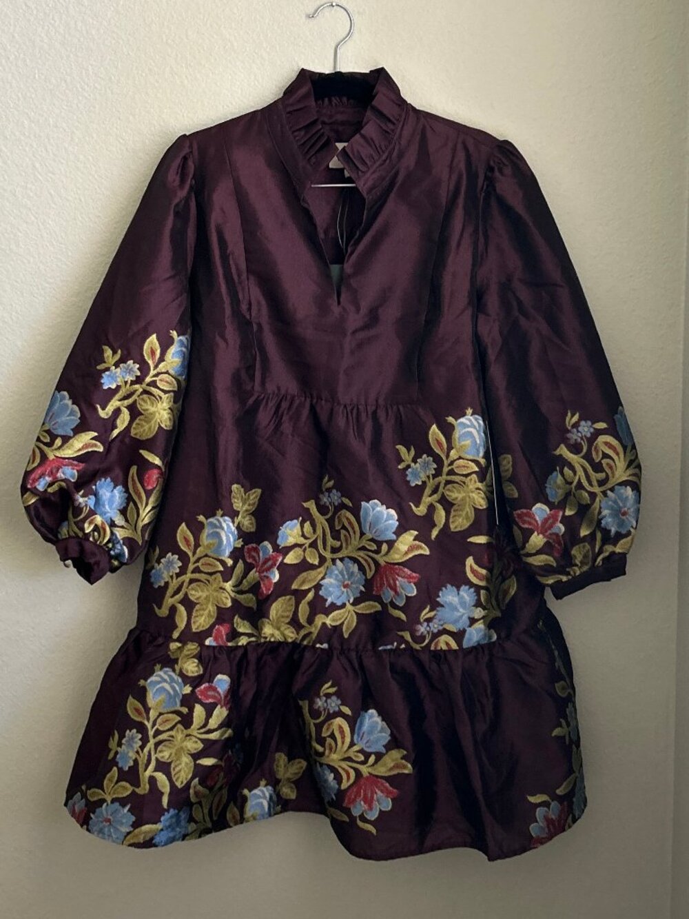 NWT TUCKERNUCK WINETASTING DIANTHUS JACQUARD PALMERSTON DRESS ~ M